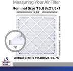 Filter King 19.88x21.5x1 Air Filter | 4-PACK | Carbon MERV 8 HVAC Pleated A/C - Image 2