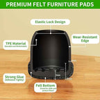 24 Pcs Small Chair Leg Floor Protectors, Chair Leg Protectors