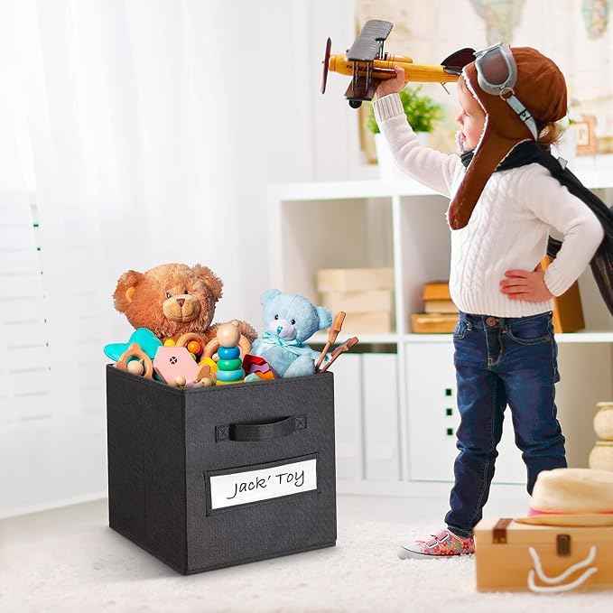 artsdi Fabric storage cubes 11 Inch Cube Storage Bin, Cube storage