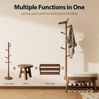 AQIMUELE Shoe Bench Entryway, Coat Rack - Image 8