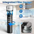 Vortopt Replacement Filter for Q5-C2 & Q6-C2 Under Sink Water Filter System - Image 4