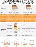 24 PCS Silicone & Felt Chair Leg Floor Protectors