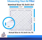 Filter King 15.5x51.5x1 Air Filter | 4-PACK | MERV 8 HVAC Pleated A/C Furnace - Image 2