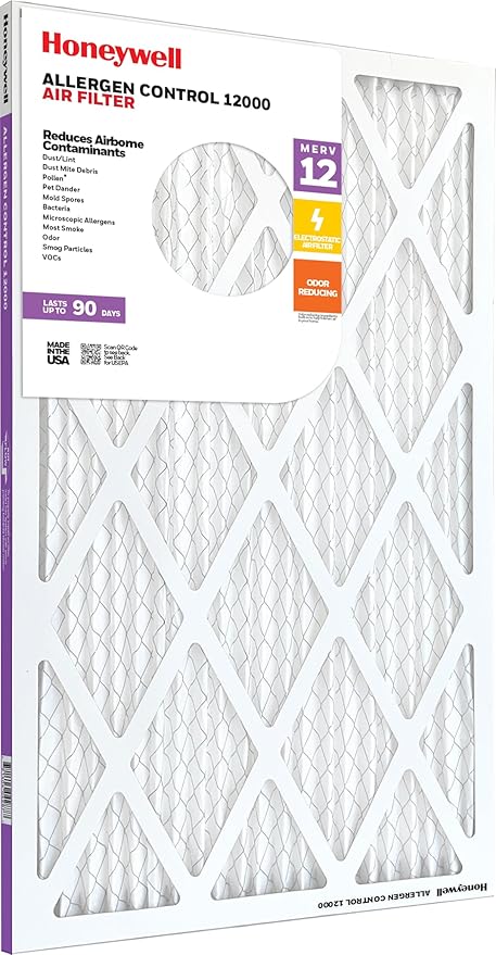 Honeywell 20x20x1 MERV 12 Electrostatic Pleated HVAC AC Furnace Air Filter | - Image 6