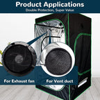 2Pcs 4 Inch Grow Tent Vent Cover Filter, Duct Filter Net - Image 6