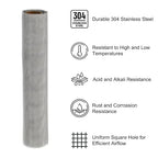 PATIKIL 40" L x 16" W Woven Wire Mesh, 30 Mesh 304 Stainless Steel Air Vent - Image 3
