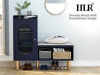 HLR Storage Bench Set of 2, L-Shaped Storage Cabinet