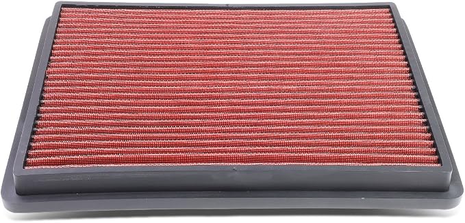 DNA Motoring AFPN-018-RD Clean Air Washable Drop In Panel Air Filter Enhance by DNAMOTORING