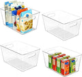 Vtopmart Clear Plastic Pantry Organizer Bins, Countertops, Freezer Organization