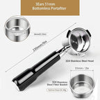 51mm Bottomless Portable Filter, 3 Ears, - Image 2