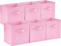 Lifewit Collapsible Fabric Storage Cubes Bins Set 11 Inch, Foldable Cubby