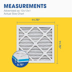 Aerostar 12x12x1 MERV 13 Air Filter, 4 Pack Set of HVAC Furnace Filters - Image 5