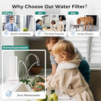 iSpring CKC1-PB 2.5" x 10" Countertop Water Filter, SGS-Tested, Odors. THMs - Image 6