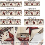 Farmhouse American Valances for Windows, Country Star Berries Vintage Wood - Image 9