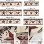 Farmhouse American Valances for Windows, Country Star Berries Vintage Wood - Image 9