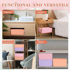 Menkxi 6 Pcs Large Plastic Storage Bins