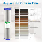 50 Micron 20-Inch Whole House Heavy Duty Water Filter Replacement Cartridge - Image 6