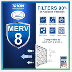 16x25x2 Air Filter MERV 8 TRION Air Bear Pleated HVAC Air Filter Replacement - Image 5