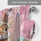 Easter Curtain Valances for Windows, Kitchen Valance Window Treatment, Spring - Image 5