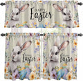 Easter Grey Bunny Kitchen Curtains Set 3 Piece by Unknown