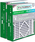 Filterbuy 21x24.5x5 Air Filter MERV 8 Essential Dust & Allergy Defense by Filterbuy