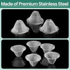 Funrous Stainless Steel Screens 3/4 Inch Conical Design Bowl Screen Filters - Image 4