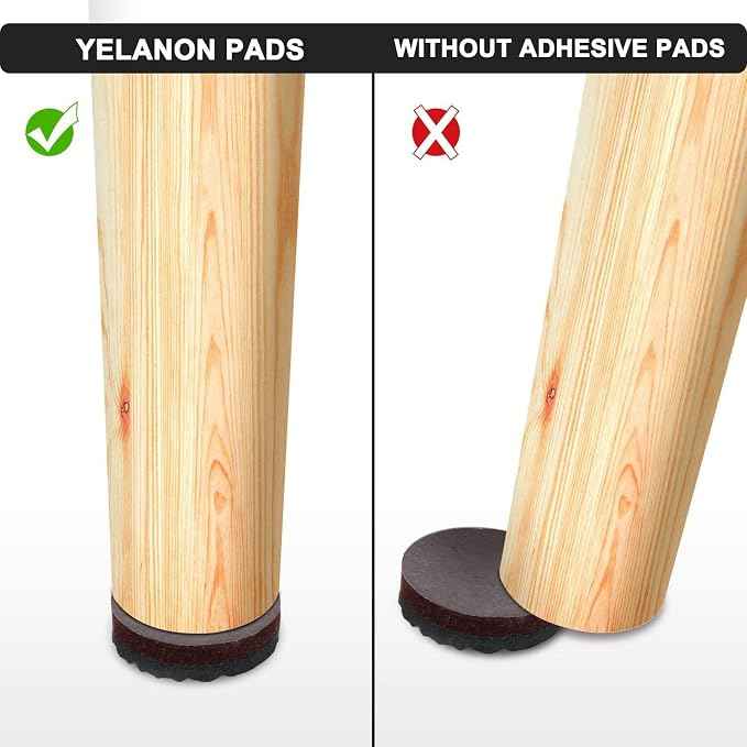 Yelanon Non Slip Furniture Pads -36 pcs 1’’ Furniture Grippers Non Skid
