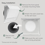 Vent Systems 6" Inch Air Supply Vent Cover - Image 4