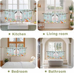 Easter Bunny Kitchen Tier Curtains 36 Inch Long 2 Panel Set, Rod Pocket Half - Image 8