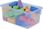 Wood Designs Cubby Storage Bin, Heavy Duty Plastic Containers