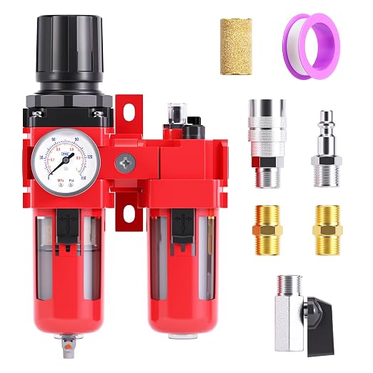 TAILONZ PNEUMATIC 3/8 Inch NPT Air Filter Pressure Regulator Water/Oil Trap by TAILONZPNEUMATIC