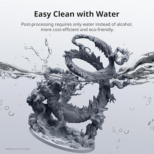 ANYCUBIC Water Washable 3D Printer Resin 2.0 Bundle, 405nm High Precision - Image 2