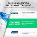 PUREPLUS 5 Micron 20" x 4.5" Whole House Sediment Home Water Filter Replacement - Image 3