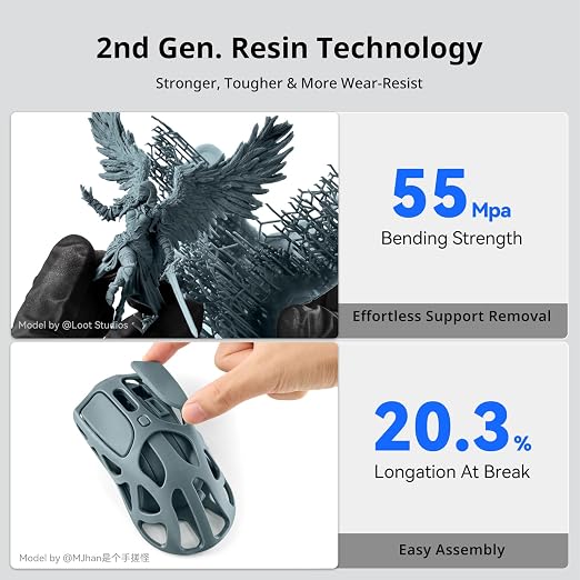 ANYCUBIC 2nd Gen Resin Technology ABS-Like Resin 2.0, 3D Printer Resin - Image 3