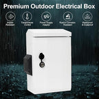 Outdoor Electrical Box with Key Lock, Aluminum Alloy Back Beam with M10 Sliding - Image 2