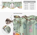 Easter Tie Up Valance Curtains for Windows, Kitchen Curtains Window Shades - Image 6
