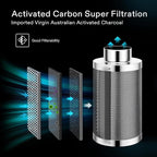 VIVOSUN 8 Inch Air Carbon Filter Smelliness Control - Image 3