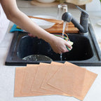 Happyyami 10pcs Loofah Dish Washing Towels 25x25cm Plant Kitchen Dishcloths - Image 5
