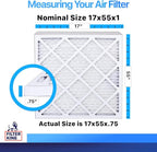 Filter King 17x55x1 Air Filter | 4-PACK | MERV 8 HVAC Pleated A/C Furnace - Image 2