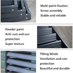 Multifunctional Aluminum Shutter Privacy Fence, Mini Split Cover - Image 6