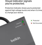 Belkin 12-Outlet Surge Protector Power Strip w/ 12 AC Outlets & 8ft Flat Plug - Image 7