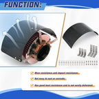 PTNHZ Universal Stainless Steel Air Intake Filter Cover Heat Shield Fits - Image 5