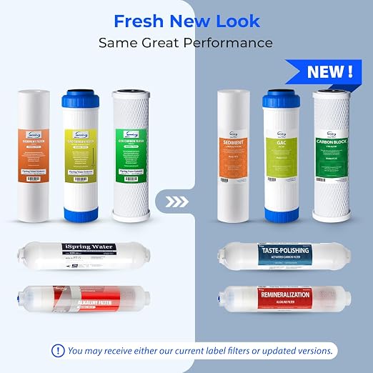 iSpring F10KU NSF Certified 1-Year Replacement Filter Set - Image 8