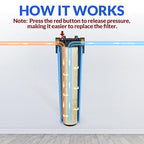 SimPure Whole House Water Filter Housing, Pre-Filtration System - Image 6