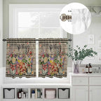 Spring Flowers Kitchen Curtains Set 3 Piece - Image 5