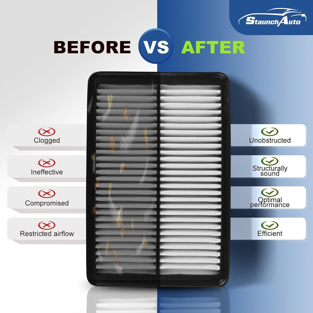 Engine & Cabin Air Filter Combo for Mazda 3 2.0L/2.5L 2014-2018
