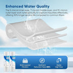 PUREPLUS 5 Micron 10" x 2.5" Whole House Sediment Home Water Filter Cartridge - Image 4