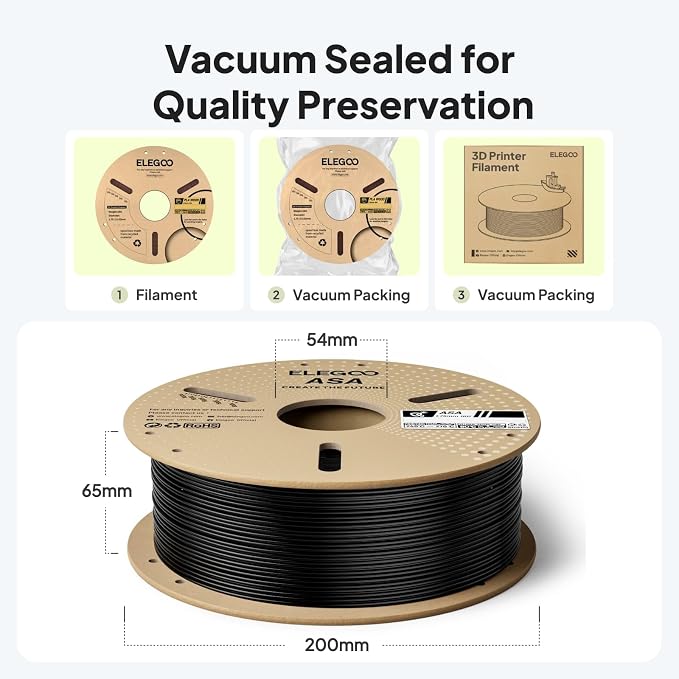 ELEGOO ASA Filament 1.75mm Blue 1KG, UV & Weather Resistant 3D Printer Filament - Image 6