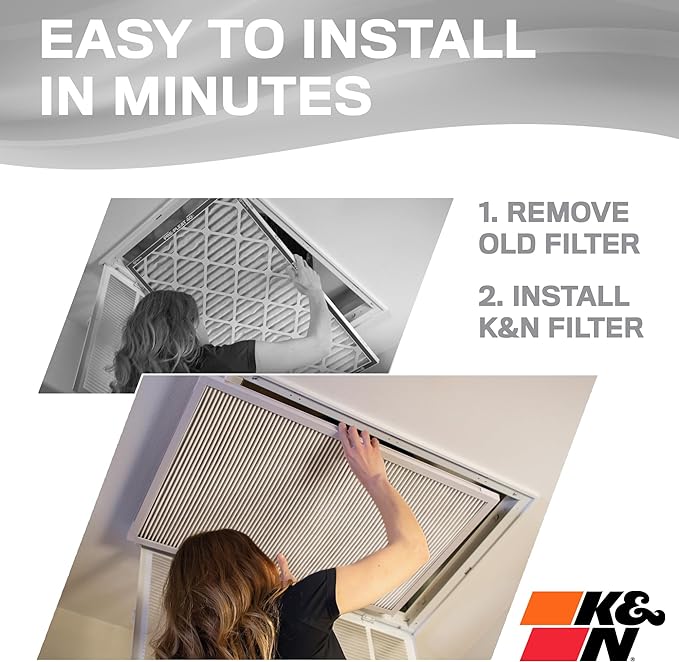 K&N 12X20X1 HVAC Furnace Air Filter, Lasts a Lifetime, Merv 8, the Last HVAC - Image 5