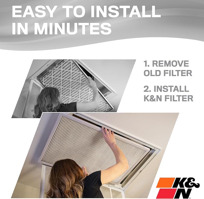 K&N 14X14X1 HVAC Furnace Air Filter, Lasts a Lifetime, Merv 8, the Last HVAC - Image 5